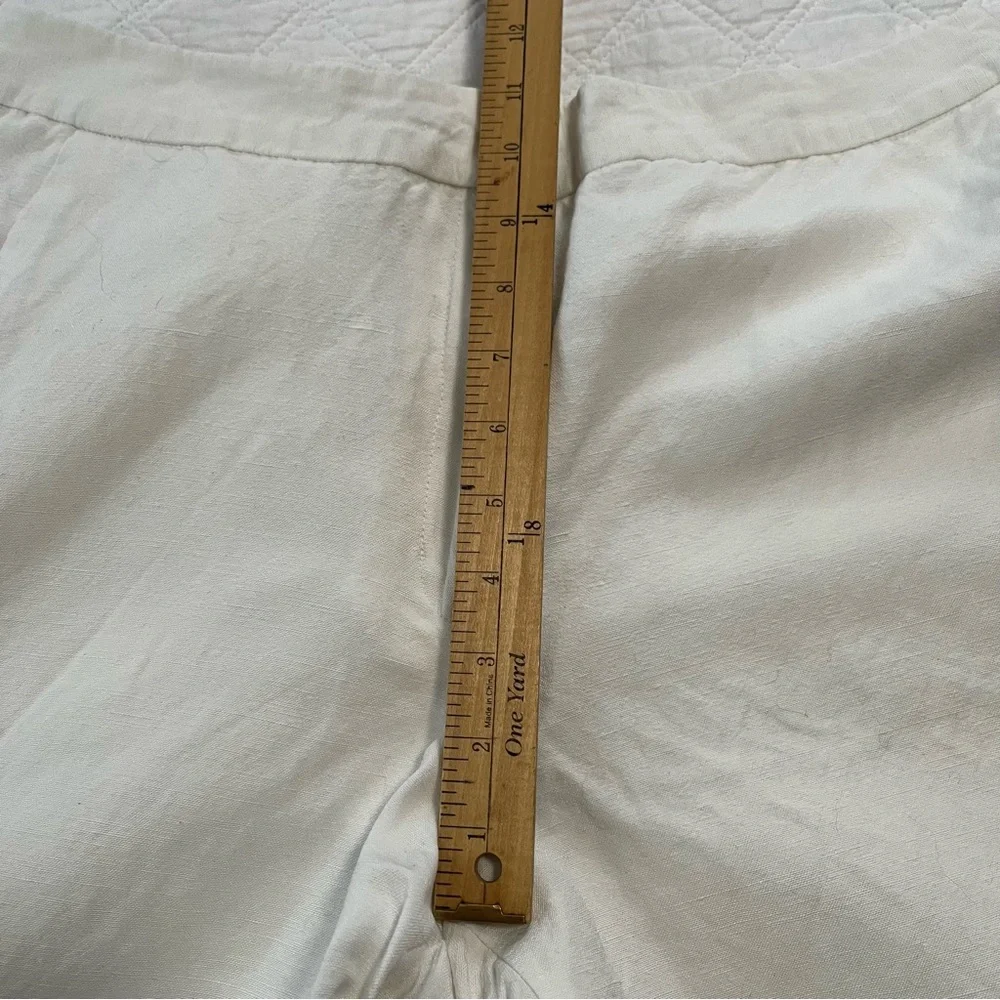 Covington petite wide leg linen pants 12p